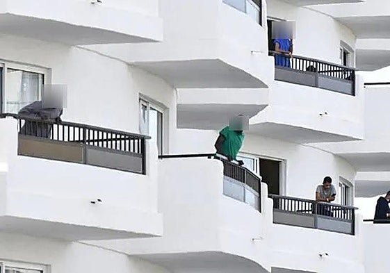 Imagen de archivo de uno de los grupos de inmigrantes acogidos en un hotel de España.