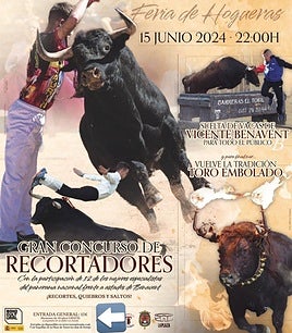 Cartel del espectáculo taurino.