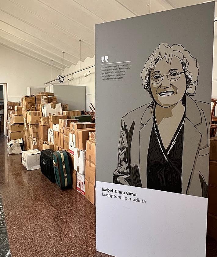 Imagen secundaria 2 - Sala habilitada en el centro cultural municipal que albergará el fondo documental de la escritora.