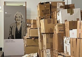 Parte del fondo documental donado por la escritora a su ciudad natal.