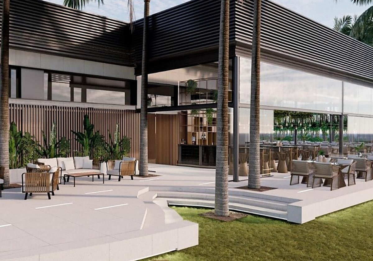 Recreación del futuro aspecto del restaurante.