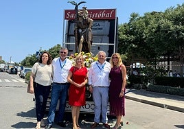La consellera de Infraestructuras, Salomé Pradas, durante su participación en los actos por San Cristóbal.