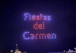 Espectáculo de drones para conmemorar a la Virgen del Carmen de El Campello.