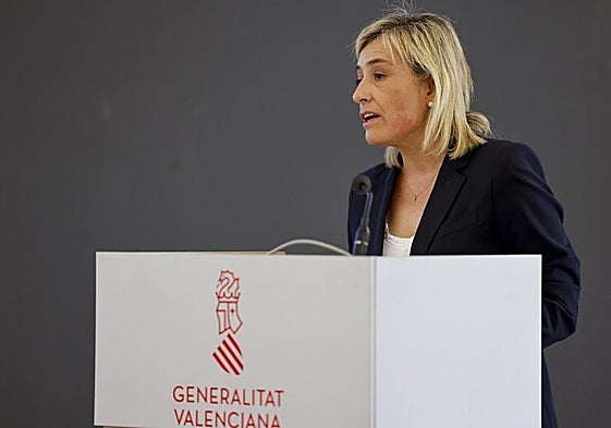 La exconsellera de Justicia e Interior Elisa Núñez, en su despedida del cargo.