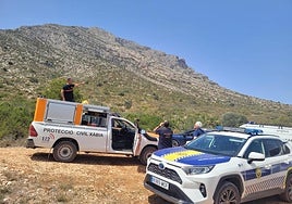 Dispositivo de búsqueda en el Montgó.