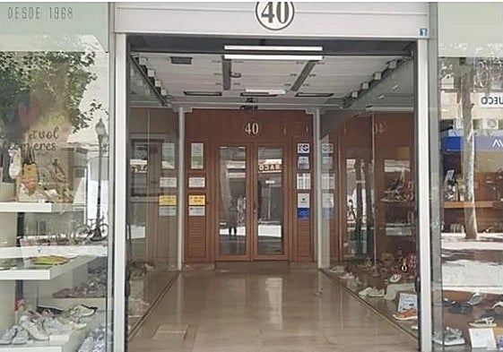 Edificio que fue desalojado.