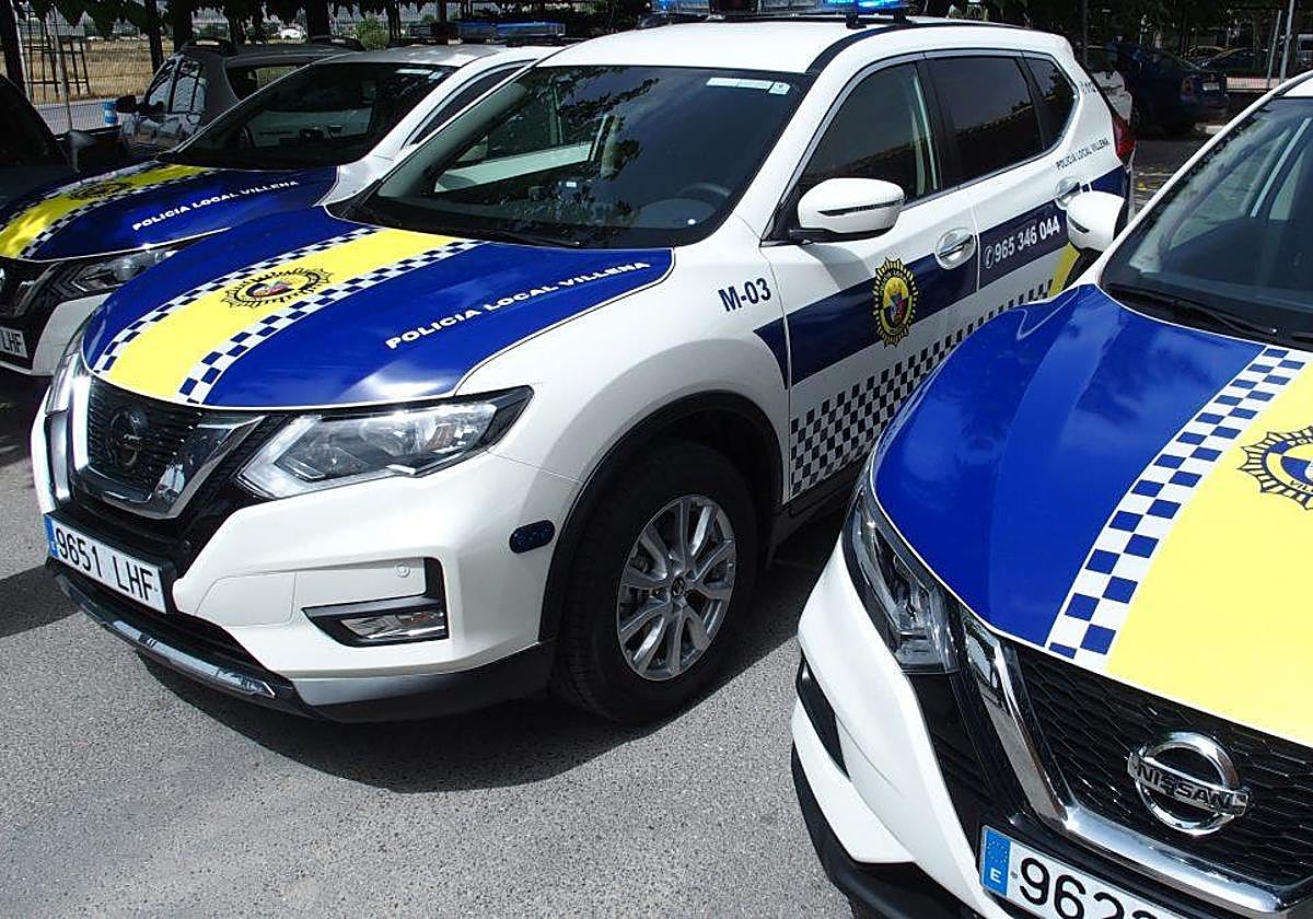 Vehículos de la Policía Local de Villena.