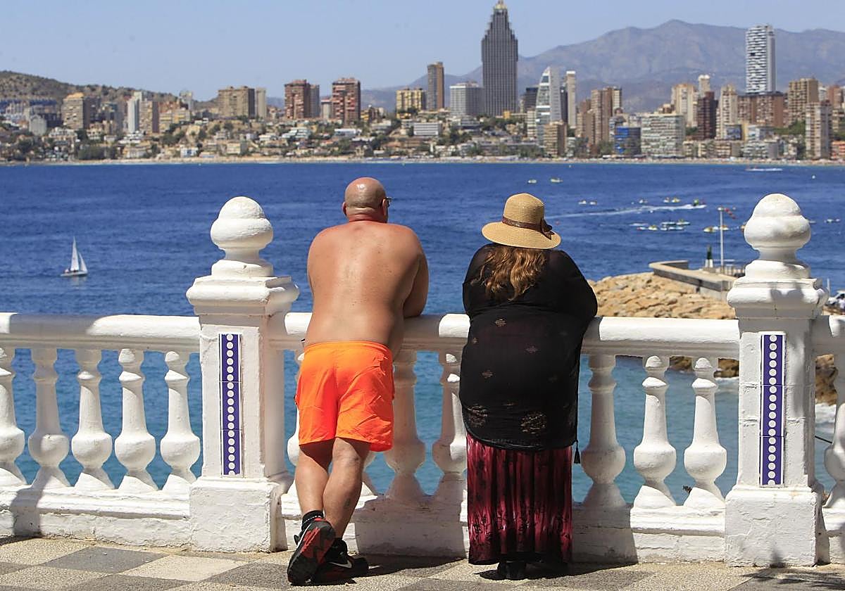 Turistas en Benidorm.