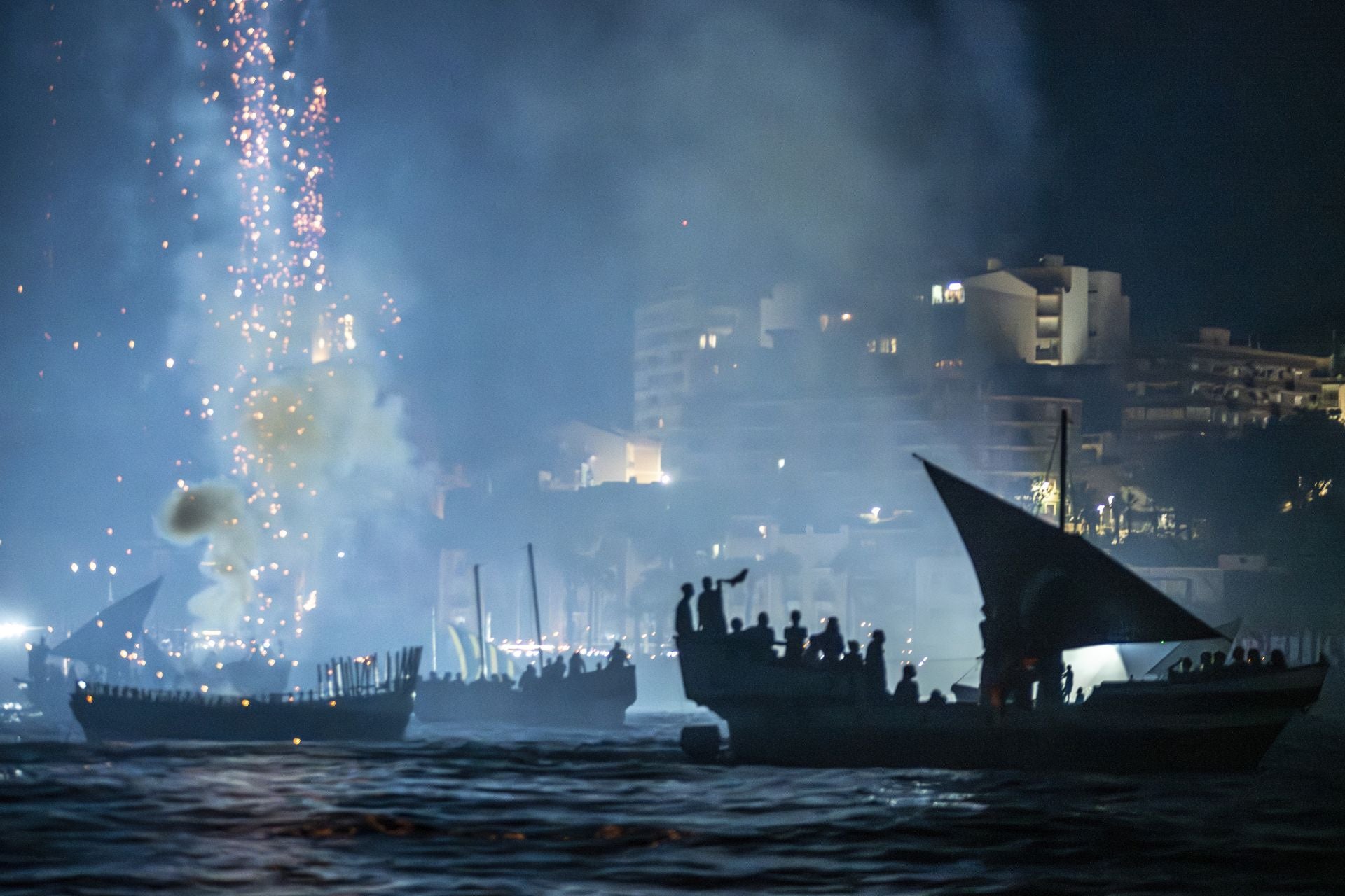 Impresionante desembarco moro en las fiestas de La Vila Joiosa