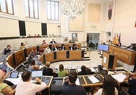 Pleno ordinario de julio en la Diputación Provincial de Alicante.
