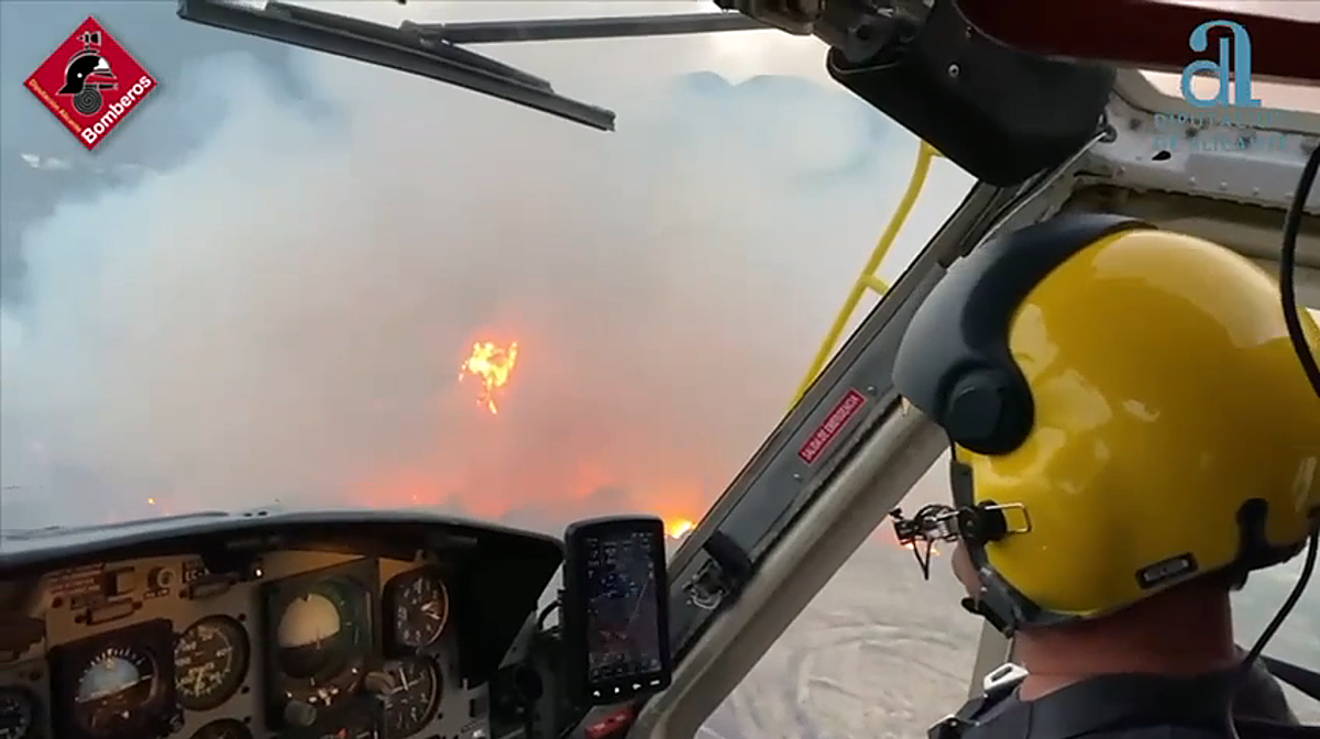 El infierno de Benasau visto desde el aire