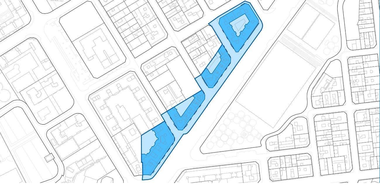 Mapa de las zonas donde se realizará la renovación de los ascensores