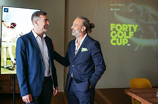 Paco Ganga y Emilio del Barrio en la Forty Golf Cup