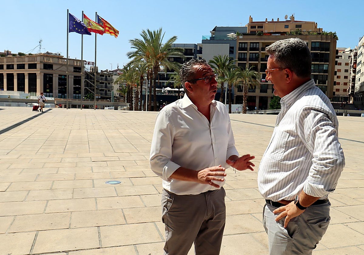 Toni Pérez y Vicente Martínez Mus, en Benidorm
