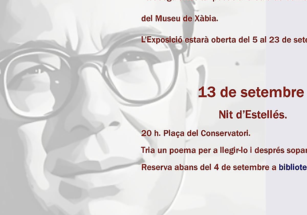 Cartel vinculado al programa de actividades.