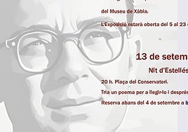 Cartel vinculado al programa de actividades.