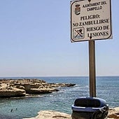Cuatro jóvenes sancionados en El Campello por saltar al mar desde las rocas