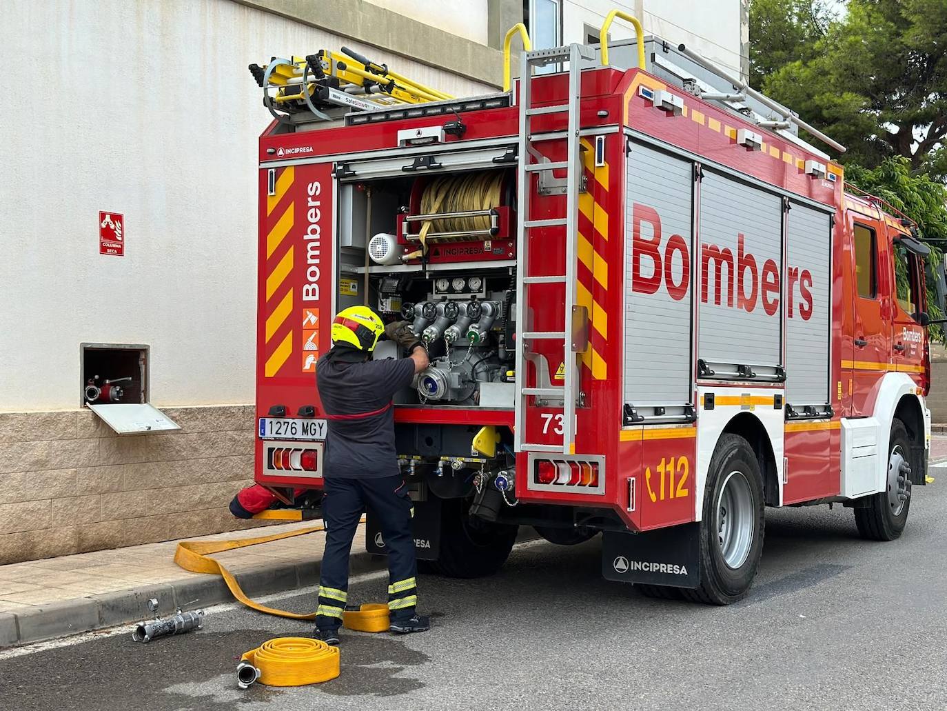 Inspecciones técnicas de las &#039;columnas secas&#039; antiincendios en El Campello