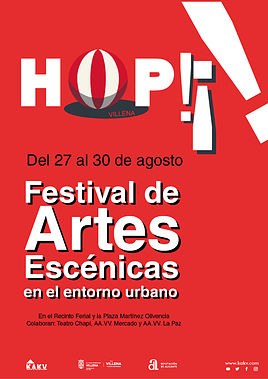Cartel festival Hop!¡! de Villena.
