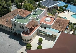 Imagen de la vivienda desde el aire.