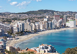 Playa de Levante de Calpe.