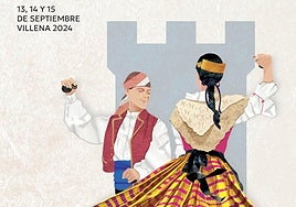Cartel promocional de la XXXlll edición del Festival de Folklore Villena