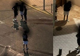 Imágenes tomadas por los vecinos el pasado sábado