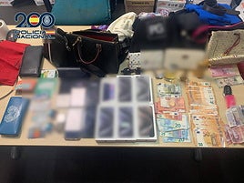 Objetos intervenidos.