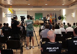 Presentación de plan de seguridad contra los robos de uva.