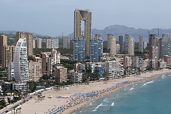 Vista de Benidorm.