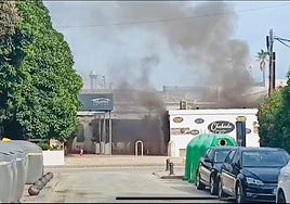 Imágenes del incendio.