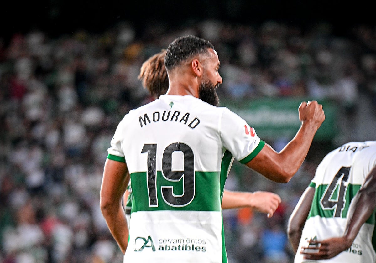 Mourad celebra el gol de la victoria.
