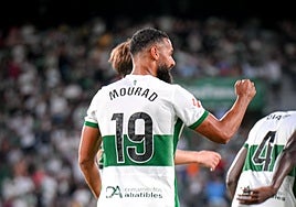 Mourad celebra el gol de la victoria.