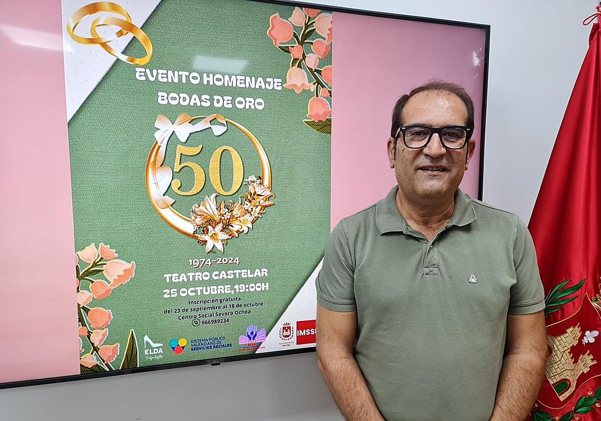 Presentación del homenaje a las parejas que cumplan 50 años de matrimonio en Elda.