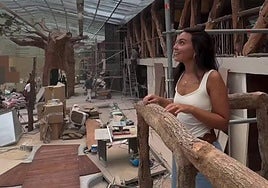 Interior del nuevo restaurante Voltereta en Alicante, en obras.