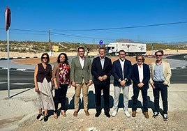 Inauguración de la rotonda que contecta Mutxamel con Busot.