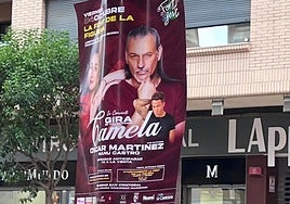 Uno de los carteles instalados en el municipio.