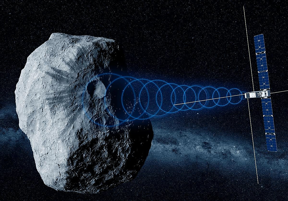 Cubesat Juventas explora con radar el asteroide Didymos.