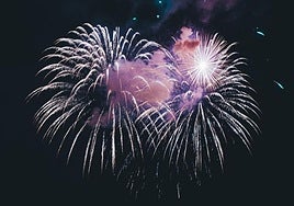 Castillo de fuegos artificiales.