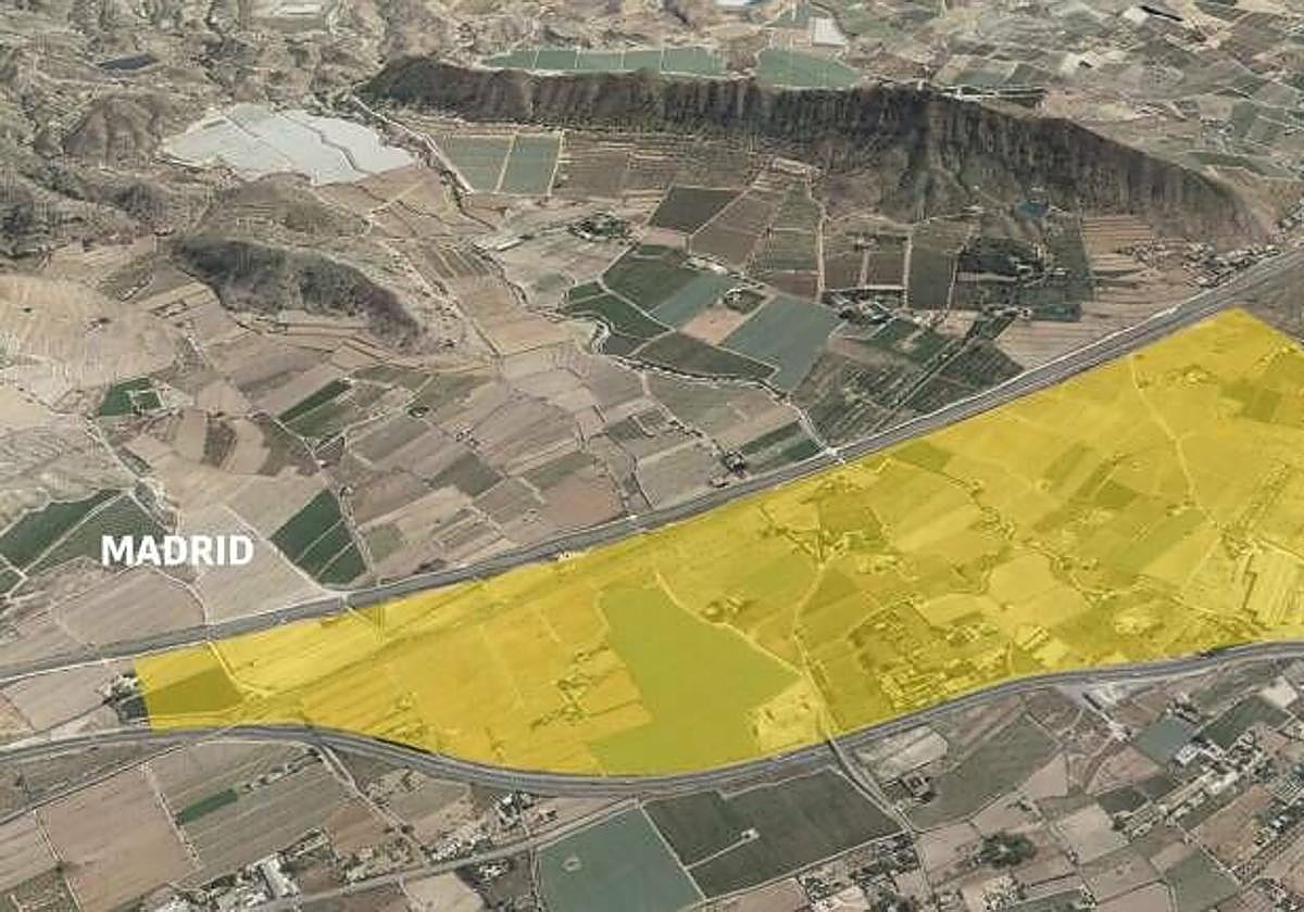 Área donde está previsto el nuevo parque empresarial de Pla-Salinetas.