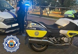 Imagen de la inspección al coche ahora inmovilizado