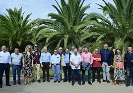 Trabajadores de Iberdrola homenajeados.
