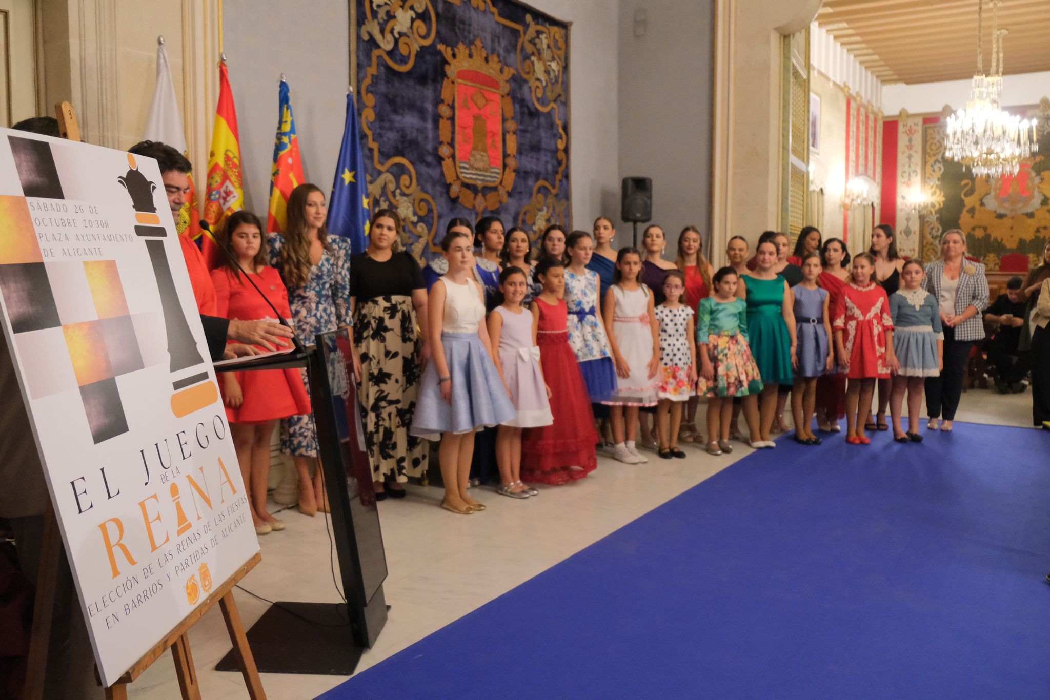 La recepción de las candidatas a reinas de la Fafba, en imágenes