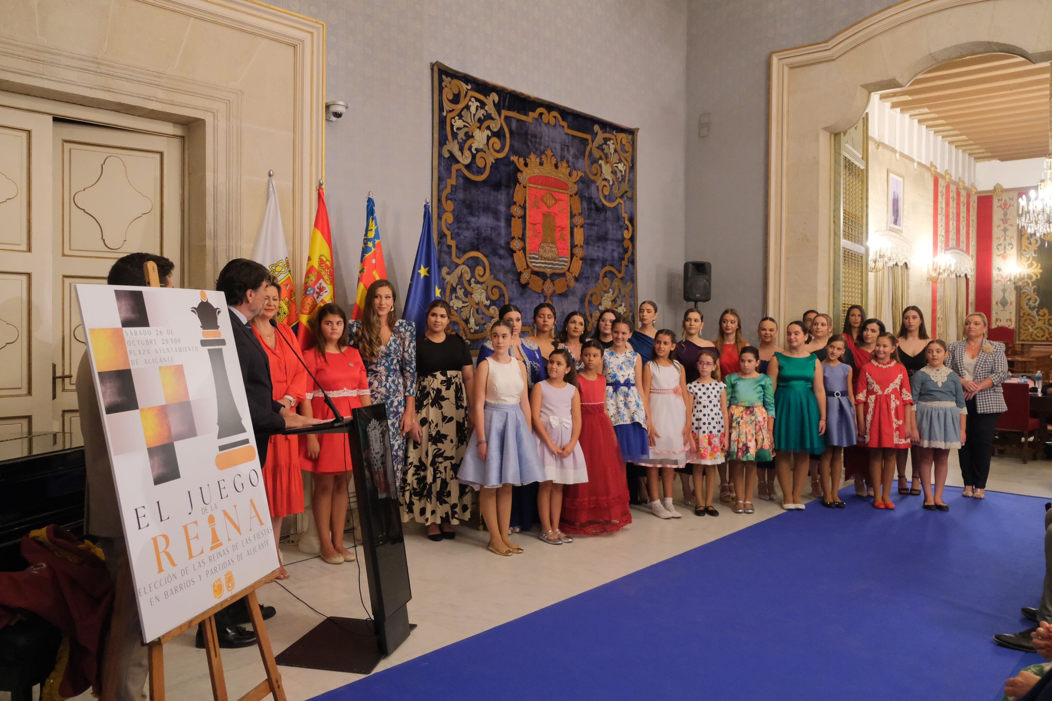 La recepción de las candidatas a reinas de la Fafba, en imágenes