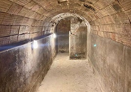 Galería abovedada construida en Alicante como refugio antiaéreo durante la Guerra Civil recuperada e integrada en el proyecto residencial Ayanz por Aedas Homes.