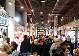 Los pasillos del Mercado Central.