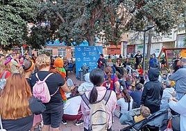 Fiesta de Halloween en los barrios de Alicante.