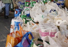 Productos recogidos para las personas afectadas por la DANA.