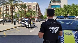 Agentes de la Policía Local de Elche.