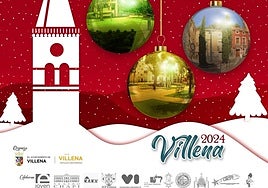 Cartel de la programación de Navidad 2024 de Villena.